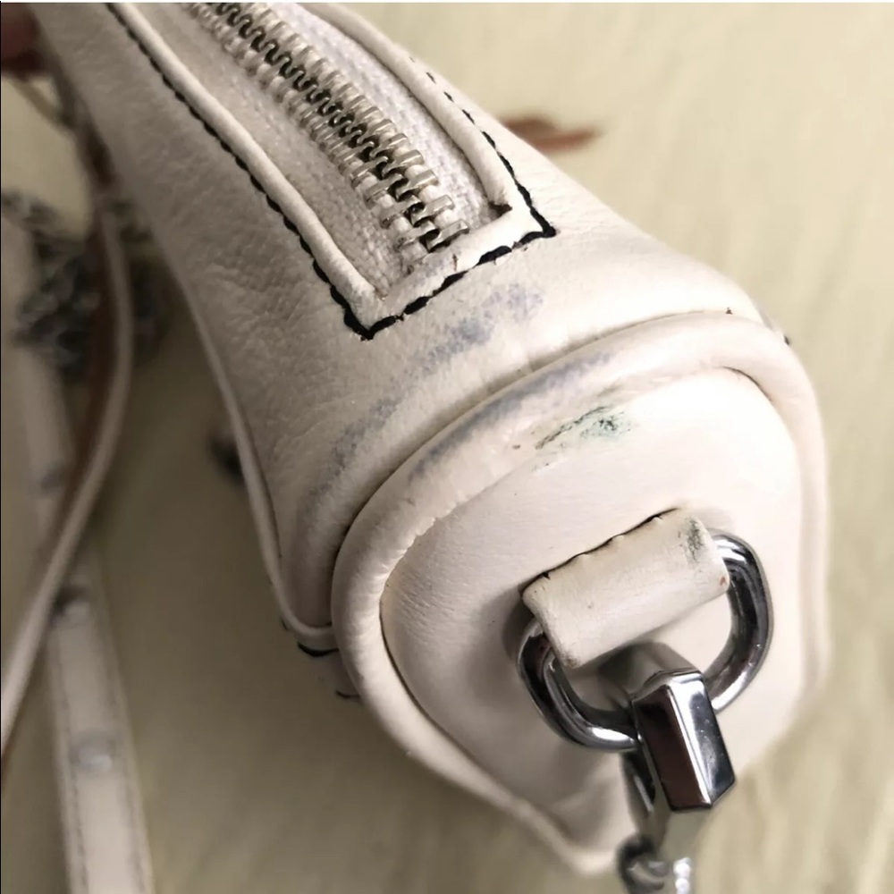 Rebecca Minkoff Mini Mac Antique White Purse - Picture 12 of 13